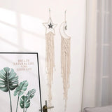 Xpoko Macrame Dream Catcher Boho Home Decor Moon Ramadan Decoration Macrame Wall Hanging Baby Nordic Room Decoration Kids Nursery