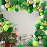 102Pcs Safari Jungle Party Balloons Arch Garland Kit Green Gold Confetti Ballon Baby Shower Party Birthday Globos Decor Wild One