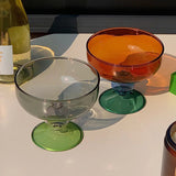 Xpoko Colorful Glass Dessert Bowl