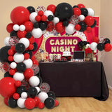 Red Black Balloons Garland Arch Kit Quality Confetti Ballon 1st Birthday Party Decorations Air Globos Casino Cars Theme Ladybug