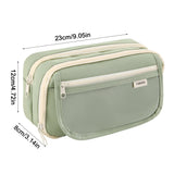 Xpoko back to school Large Capacity Multi Layer Pencil Case Stationery Bag Minimalist Creative Stationery Pen Box Students School Stationery Supplies