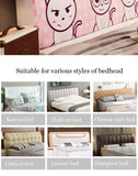 Cute Girl Stretch Dust Proof Furniture Bed Head Cover Polyester Print Cartoon Bedside Living Room Sofa Headboard Slipcover Cover