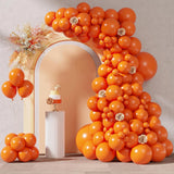 Orange Balloon Arch Garland Kit Orange Latex Ballon Happy Kid Birthday Party Baby Shower Wedding Bridal Shower Decoration Globos