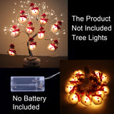 Xpoko Christmas Snowman Christmas LED Garland String Light Merry Christmas Decorations For Home 2024 Cristmas Tree Ornament Xmas Navidad Gifts