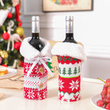 Christmas Wine Bottle Cover Merry Christmas Decorations For Home 2023 Cristmas Ornament Xmas Navidad Gifts New Year 2024