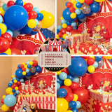 Circus Party Balloon Arch Kit Garland Red Blue Yellow Balloons Carnival Birthday Decorations Rainbow Confetti Ballon Baby Shower