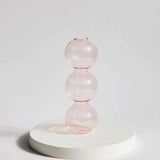 Xpoko Retro Glass Spherical Colorful Vase