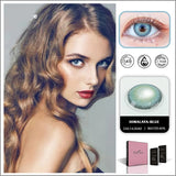 Xpoko Color Lens Eyes 2pcs Natural Color Contact Lenses For Eyes Beauty Contact Lenses Eye Cosmetic blue Color Lens