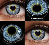 Xpoko Blue Color Contact Lenses for Eyes Cosplay Makeup Halloween Beauty Color Contact Lenses Free Shipping