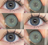 Xpoko Colored Pupils for Eyes Blue Pupils Green High Quality Colored Contact Lenses Brown Natural Lens Gray Big Eye Lenses