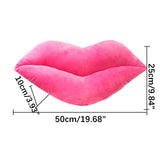 Xpoko 2pcs Lips Shaped Cushion Plush Big Red Lips Pillow Valentine's Day Gift Lovely Creative Soft Home Decoration Pillow