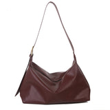 Xpoko Woman Shoulder Bag Casual Tote PU Leather Vintage Shopper Luxury Handbags For Women Large Capacity Solid Fashion Crossbody Bag