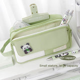 Xpoko back to school 1 Piece New Simple High Capacity Pencil Case High School Students Pen Bag Zipper Stationery Supplies