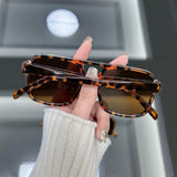 Xpoko Square Retro Sunglasses Women Brand Designer Fashion Luxury Sun Glasses Female Mirror Hip Hop Punk Outdoor Oculos De Sol