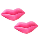 Xpoko 2pcs Lips Shaped Cushion Plush Big Red Lips Pillow Valentine's Day Gift Lovely Creative Soft Home Decoration Pillow