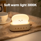 Xpoko Cartoon Baby Nightlights Decoration Bedroom Night Lamp Rechargeable Led Lights For Room Cute Toaster Birthday Child Teacher Gift