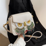 Xpoko Japanese Style Kawaii owl Bag Women Cowhide Shoulder Bag For Women 2023 New Crossbody Bag Small Phone&Purse Bag Bolsa Feminina