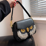 Xpoko Japanese Style Kawaii owl Bag Women Cowhide Shoulder Bag For Women 2023 New Crossbody Bag Small Phone&Purse Bag Bolsa Feminina