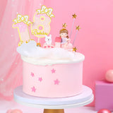 Xpoko Digital Decoration Happy Birthday Number Cake Insertion 0 1 2 3 4 5 6 7 8 9 Cake Topper Girls Boys Baby Party Supplies Decor