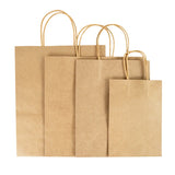 Xpoko 5Pcs Large Kraft Paper Gift Bags Vegetable Fruit Candy Packing Bag Birthday Wedding Gift For Guest Home Storage Supplies