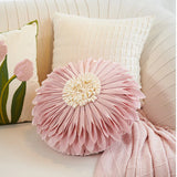 Xpoko French Romantic Decorative Pillow Cover Light Luxury Pink Flower Embroidery Throw Pillow Cases Home Dector Sofa Cushion Cover