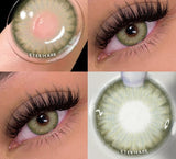 Xpoko Color Lens Eyes 2pcs Natural Color Contact Lenses For Eyes Beauty Contact Lenses Eye Cosmetic blue Color Lens