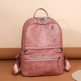 Xpoko Multifunctional Travel Bags New Vintage Women Backpack Large Capacity Student School Bag Luxury Cowhide Female Satchels Backpack