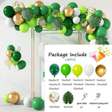 102Pcs Safari Jungle Party Balloons Arch Garland Kit Green Gold Confetti Ballon Baby Shower Party Birthday Globos Decor Wild One