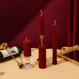 Xpoko Vintage red wedding candles home decoration accessories for living room decorative scented candles luxury guest gift candles