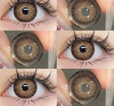 Xpoko Colored Pupils for Eyes Blue Pupils Green High Quality Colored Contact Lenses Brown Natural Lens Gray Big Eye Lenses