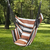 Xpoko 1pc Outdoor Hammock Chair Canvas Leisure Swing Chair No Pillow Or Cushion Dormitory Hammock Swing Rocking Chair(With Storage Bag