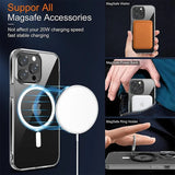 Xpoko Official Magnetic Transparent Case For iPhone 15 14 13 11 12 Pro Max Plus Shockproof For Magsafe Wireless Charge Acrylic Cover