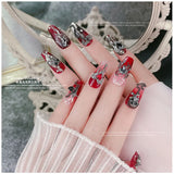 Xpoko 10PCS Gothic Punk Style Alloy 3D Nail Art Charms Heart Skeleton Cross Spider Design For Halloween Nails Decoration Accessories