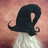 Xpoko New Witch Hat Halloween Dark Curse Party Decorate Prop Black Witch Hat Ladies Men Wizard Pointy Hat Cosplay Costume Accessories