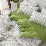 Xpoko Olive Dark Green Bedding Set Fashion Solid Color Single Double Size Bed Linen Duvet Cover Pillowcase No Fillings Home Textile