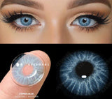 Xpoko Coloured Contact Lenses for Eyes 1pair Gray Pupils Lens Blue Eye Lenses Green Lens Brown Contacts Cosmetic Lens