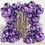 Metallic Purple Balloons Garland Kit Chrome Purple Confetti Balloon Arch Wedding Decor Baby Shower 1st Birthday Party Decoration