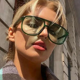 Xpoko Oversized Retro Sunglasses Women Brand Designer Fashion Luxury Sun Glasses Female Mirror Hip Hop Punk Outdoor Oculos De Sol