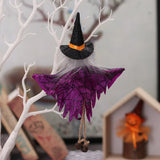 Xpoko Halloween Decorations Doll Bar Decor Pumpkin Ghost Witch Pendant Scary Halloween Kids Gift Halloween Party Decoration for Home