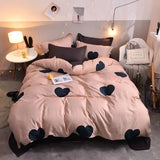 Xpoko New Zebra Bedding Set Kids Adults Twin Full Queen Bed Flat Sheet Korean Style Duvet Cover Pillowcase No Filler Stripes Bed Linen