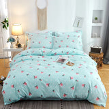 Xpoko Flower Duvet Cover Modern Soft Ditsy Floral Botanical Thickened Bedding Soft Comforter Cover for Teen Boys Girls Decoration Room