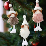 Xpoko Christmas Angel Doll Pendant Christmas Ornaments Hanging Pendant Tree Decor for Home 2024 Navidad Natal Noel Gifts New Year 2025