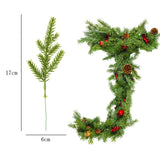 Xpoko 10Pcs Christmas Ornament Pine Leaves Decorative Flower for Scrapbooking Home Decoration Accessories Wedding Artificial Plants