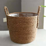 Xpoko Planter Basket Flower Pot Home Garden Decor Laundry Bucket Dirty Clothes Storage Baskets Toy Holders