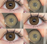 Xpoko Colored Pupils for Eyes Blue Pupils Green High Quality Colored Contact Lenses Brown Natural Lens Gray Big Eye Lenses