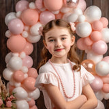 Xpoko 132pcs white balloons birthday , graduations, Bride showers, weddings, holiday  anniversaries.  indoor and outdoor decoration