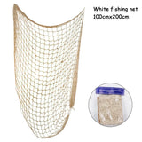 Xpoko Mermaid Natural Fish Net Decorative Under The Sea Pirate Party Accessory Luau Tropical Nautical Beach Hawaiian Party Table Cover