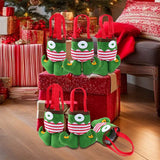 Xpoko 1pc Vibrant Christmas Candy Gift Bag Colorful Scene Decor Holiday Accessory Festive Birthday Party Supplies Christmas Decoration