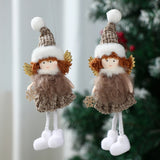 Xpoko Christmas Angel Doll Pendant Christmas Ornaments Hanging Pendant Tree Decor for Home 2024 Navidad Natal Noel Gifts New Year 2025