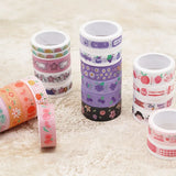 Xpoko back to school 60Pcs/Set Kawaii Washi Tape Set Masking Adhesive stickers Tapes Scrapbook Decorative Kawaii Stationery Stickers School Supplies